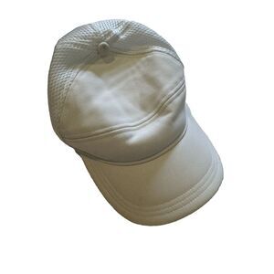 LULULEMON All-White ATHLETIC SNAPBACK HAT Running Track Gym‎ Yoga Baseball Cap
